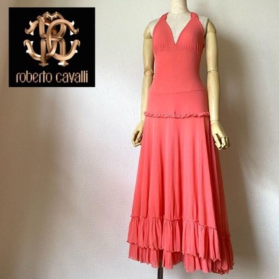 Roberto Cavalli Silk Dress Size 38 Italy Archive USED From Japan