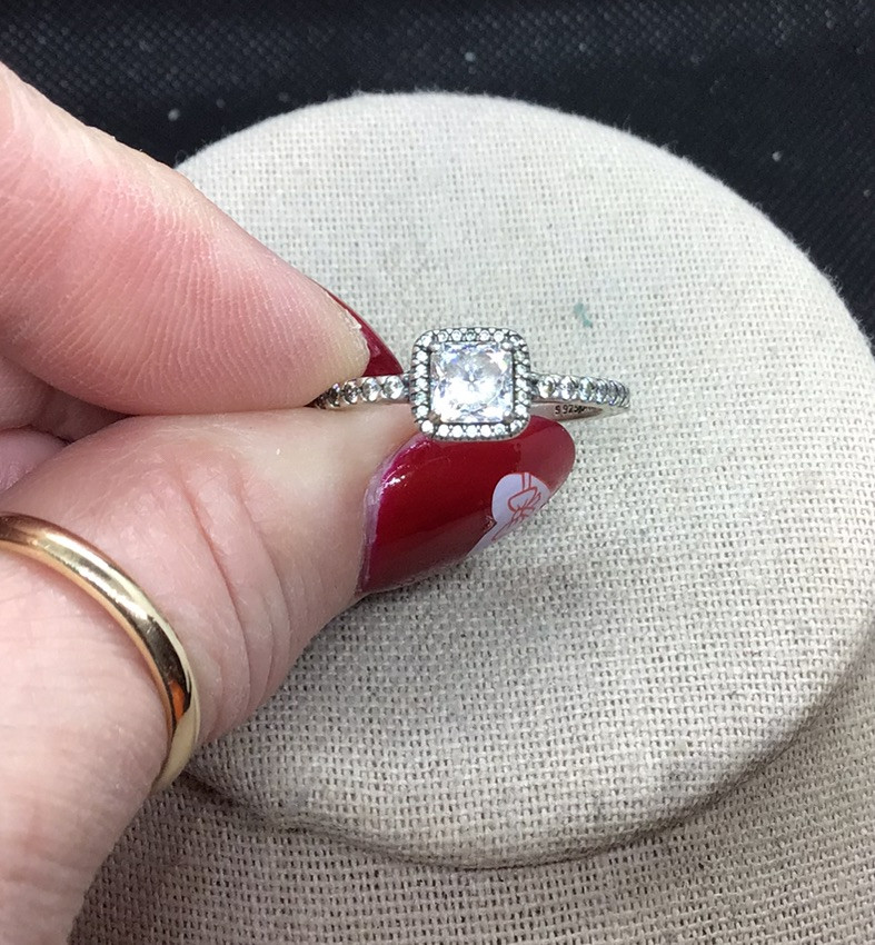 Sterling Silver 925 ALE Clear Cz Stone Ring Sz 11 Y1099 | eBay
