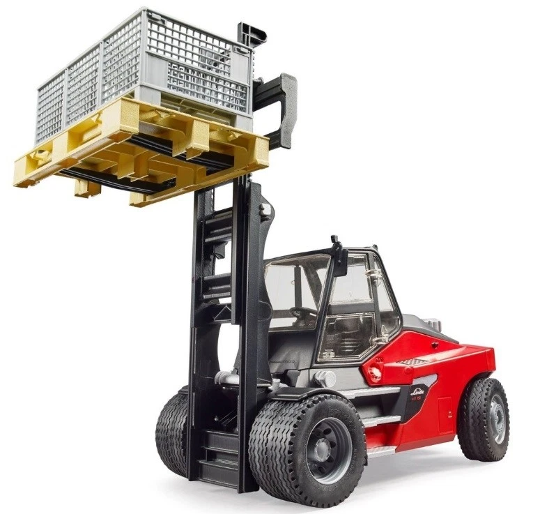 BRUDER, Carrello elevatore LINDE HT160 con accessori, 1/16,  BRU2513 - Immagine 2 di 3