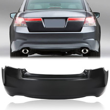 Rear Bumper Cover Compatible with Honda Accord V6 Sedan 2008-2012 Dual Exhaust 0