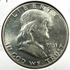 1951 50C Franklin Half Dollar (89575)