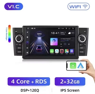 Autoradio Fiat Grande Punto 2007-2012 7” Android 14 Carplay - Imagen 1 de 4