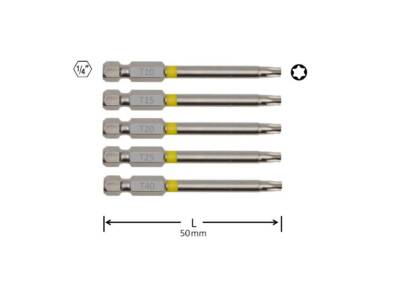 Torx Bits 50 mm extra lang T10 T15 T20 T25 T40 Bitsatz TX Set