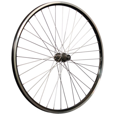 28 Zoll Fahrrad Hinterrad Hohlkammer geöst Shimano FH-QC300 7-11 fach QR schwarz