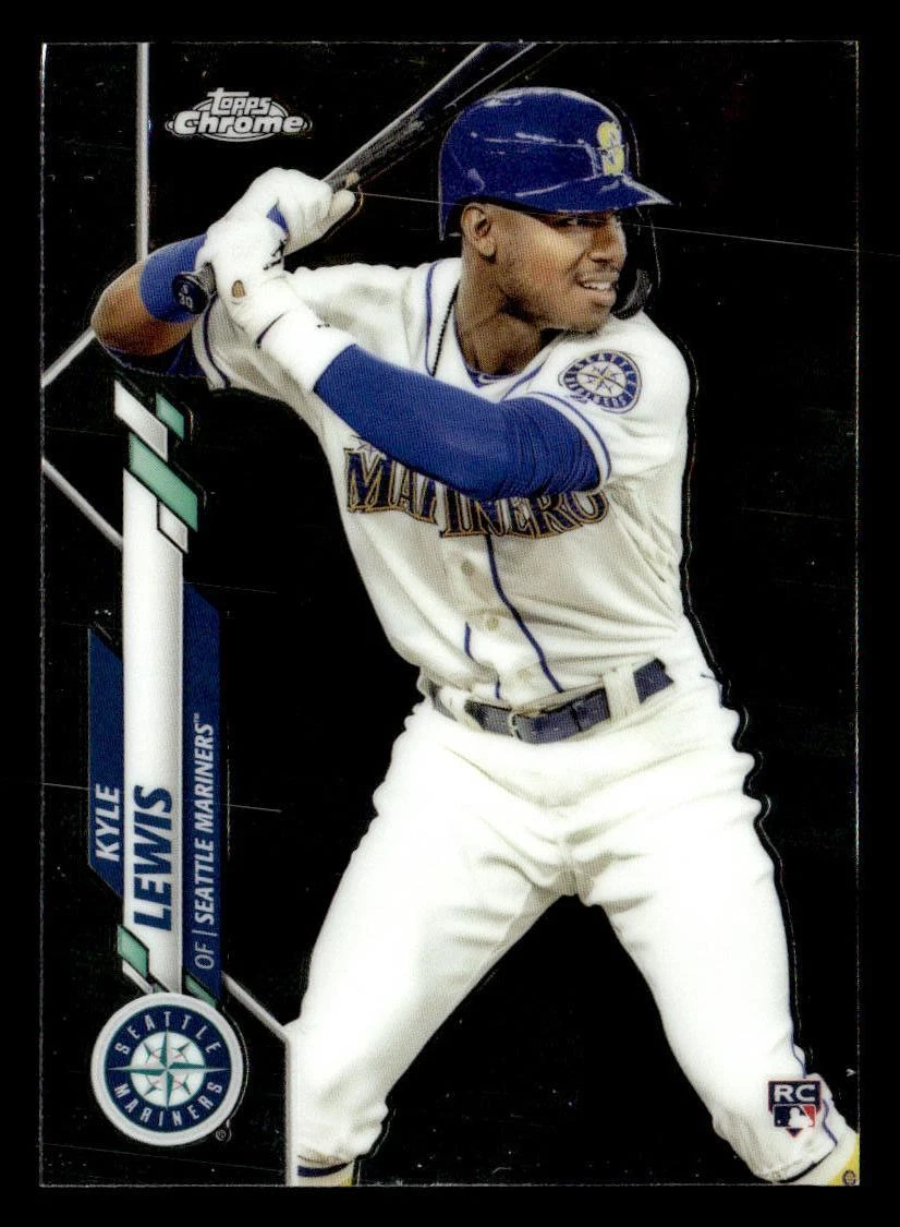 2020 Topps Chrome #186 Kyle Lewis Rookie Card Seattle Mariners