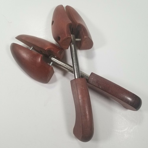 MOHAWK No 53 Wooden Shoe Keepers Rochester Shoe Tree Co Vtg USA split toe