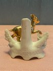 Antique miniature  Porcelain White with Gold Gilding Goat Spill Vase 6218 German — photo 4