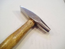 Martello manico legno testa doppia acciaio professionale 120 g orafo orologiaio