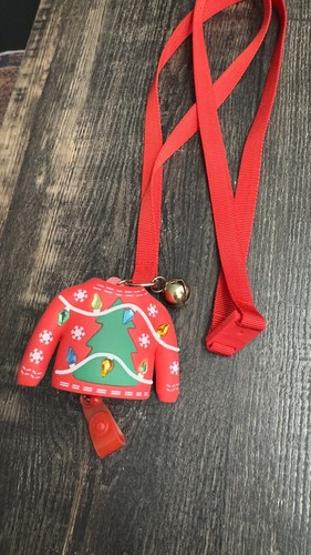Bath & Body Works Badge Holder RETRACTABLE Ugly Christmas Sweater NWT