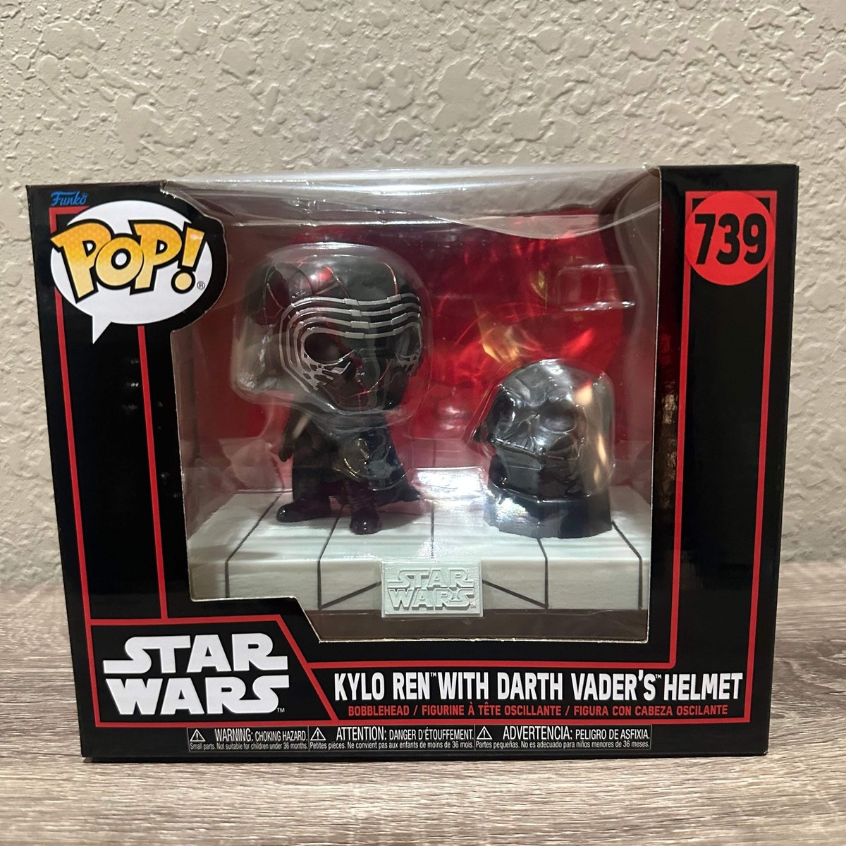 Funko Pop! Star Wars Kylo Ren with Darth Vaders Helmet #739! | eBay