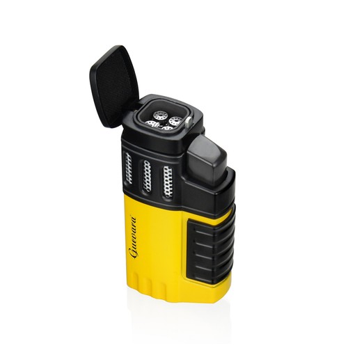 Jet Torch Lighter Strong 4 Flame Butane Refillable Cigarette Lighter with Punch - Picture 4 of 14