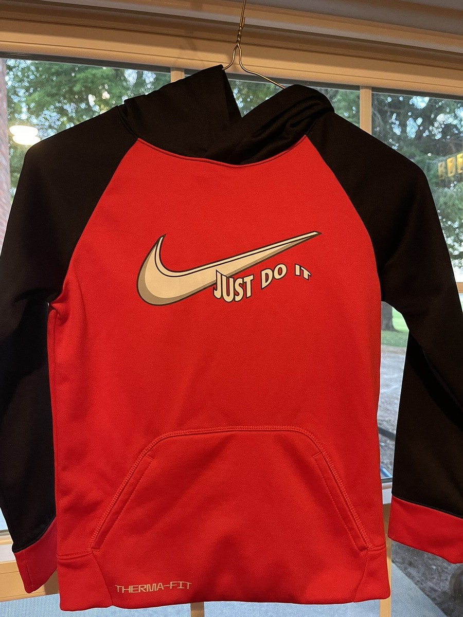 Nike Clothes Nike Just Do It Hoodie Orange Nike (Kids) Boy's Black