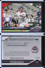 2022 Topps Premier Lacrosse Orange Parallel #173 Stephen Rehfuss - Cannons /25
