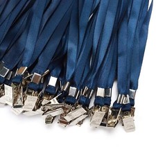 Lanyard Bulk Clip Swivel Hooks Lanyards for Id Badges Navy