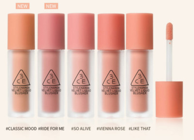 3CE Velvet Liquid Blusher 3.4g K-Beauty