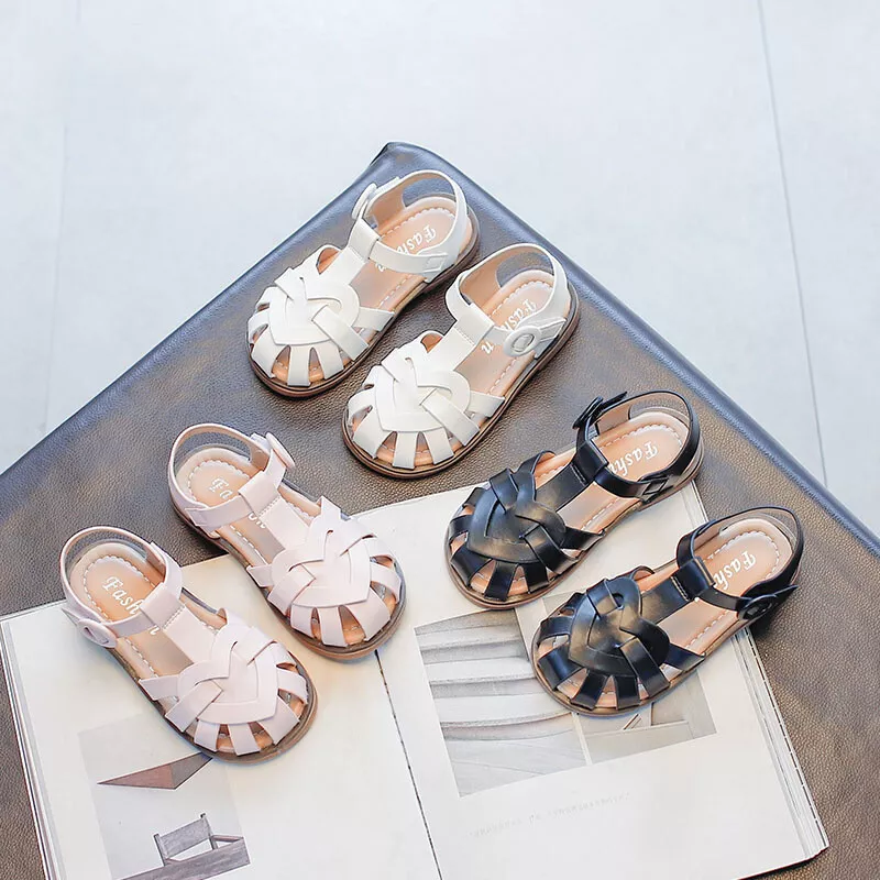 Girls store closed sandals