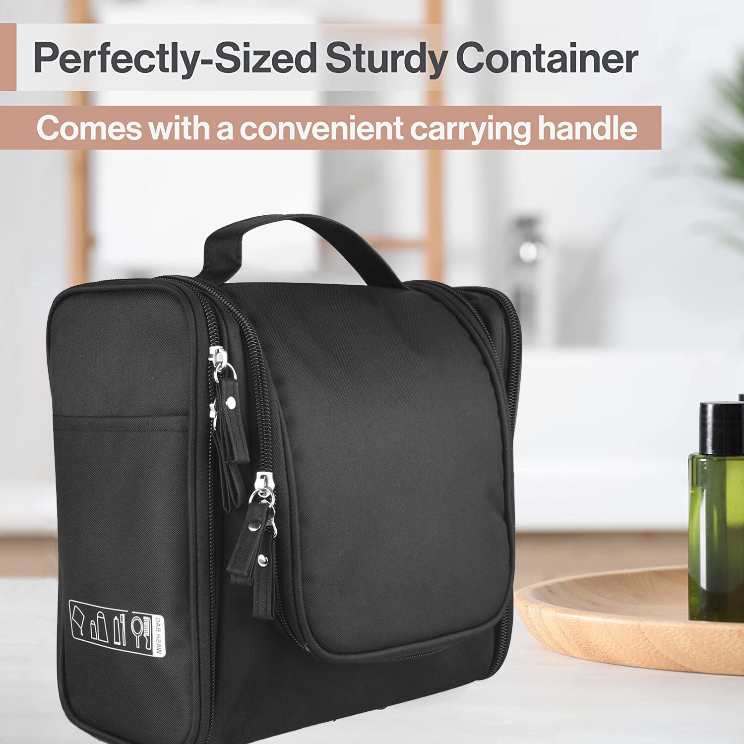 Travel Toiletry Bag Dopp Kit For Cosmetics & Essentials Large Small Size-image