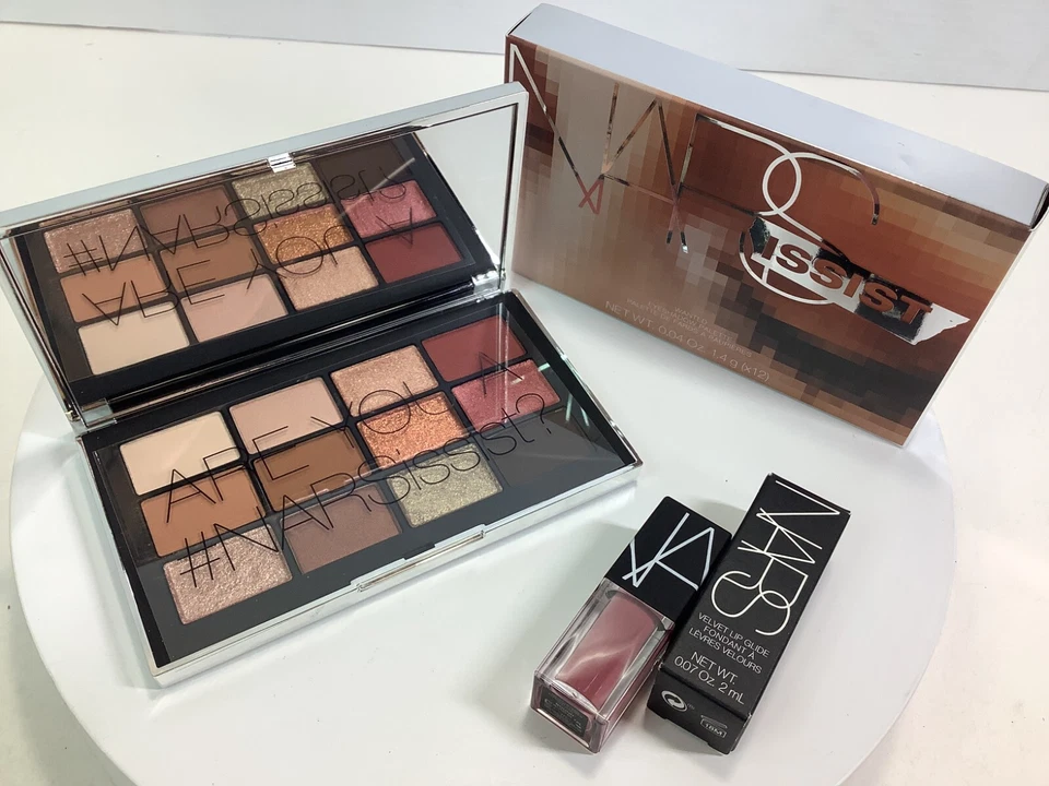 NARS Narcissist WANTED Eyeshadow Palette 12 Shades with NARS Lipstick & Pouch - Image 2 of 4
