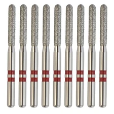 Dental Zirconia Adjustment Diamond Burs Z881/014F Round End Cylinder Fine Grit