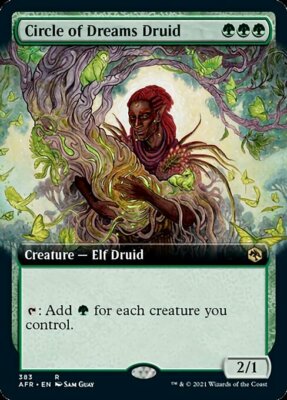 MTG CIRCLE OF DREAMS DRUID EXC - DRUIDE DES TRAUMKREISES - AFR X EN