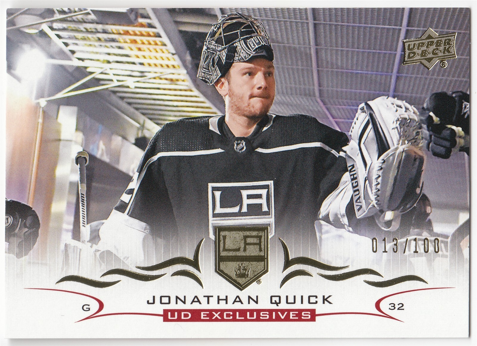 2018-19 Upper Deck UD Exclusives JONATHAN QUICK #336 #13/100 Los Angeles Kings