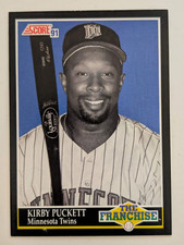 1991 Score Baseball- The Franchise - #855 Kirby Puckett
