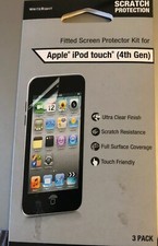 3-pack Crystal Clear Fitted Screen Protector Kit For iPod Touch