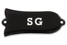Engraved "SG" Truss Rod Cover for Gibson Guitars 2ply B/W