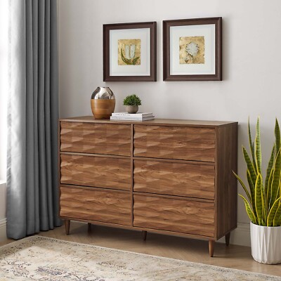 3 drawer modern gallery dresser walnut brown - room essentials 3 Drawer Modern Gallery Dresser Walnut Brown