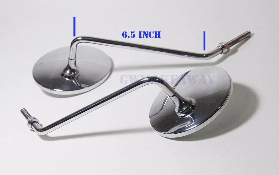 Mirror For Honda CB100 CL100 CB125 CL125 SL125 C70 Passport C90 CL90 CT90 8mm - Image 2 of 3