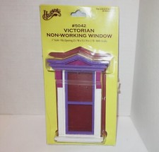 Houseworks Victorian Dollhouse Miniature Window Non-Working #5042 1:12 Scale 6"