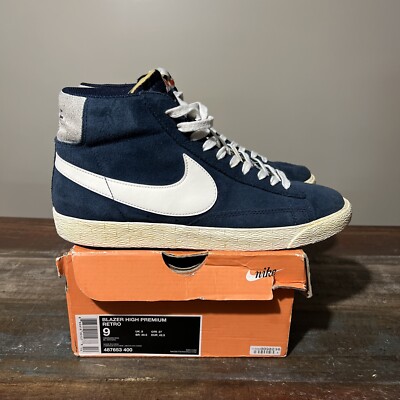 Nike Blazer High Suede Vntg Premium Retro Obsidian 2012 