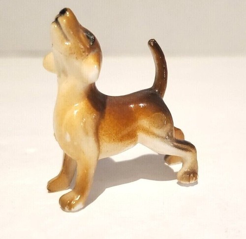 Set Of 6 Porcelain Ceramic and Stone Dogs Miniatures Dachshund Poodle - Picture 6 of 10