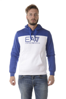 Emporio Armani EA7 Sweatshirt Hoodie Man White 6YPM98PJ07Z 1100 Sz.S MAKE OFFER