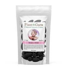 60 Charcoal Incense Cones BACKFLOW 1.25" Bulk For Waterfall Burner Holder Lot