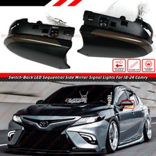 For 18-2024 Toyota Camry Switch Back Side Mirror Led Sequential Signal Drl Light