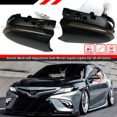 FOR 18-2024 TOYOTA CAMRY SWITCH BACK SIDE MIRROR LED SEQUENTIAL