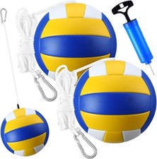 2 Pcs Tether Balls and Rope Set Soft Replacement Tetherball with Ball Pump New