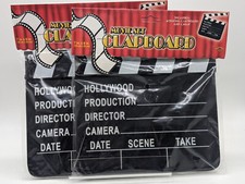 New Movie Set Director' Clapboard 2 Clapper Boards - 7" x 8" - Production Slate