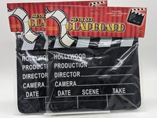 New Movie Set Director' Clapboard 2 Clapper Boards - 7" x 8" - Production Slate