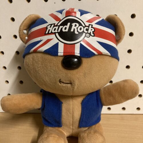Hard Rock Cafe Union Jack Teddybär Plüschtier 7 Zoll London England UK Stofftier - Bild 2 von 12