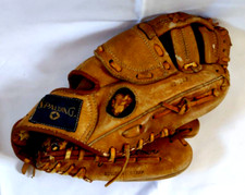Jim Palmer RHT Sz 11 Spalding Baseball Glove Pro Model Top Grain Leather 42-243