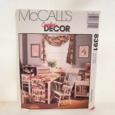 #8391 McCalls Creative Decor Window Curtains and Organization Decor Sewing Patte