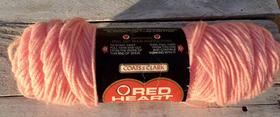 Vintage Coats & Clark “Red Heart” Yarn Pink #737 - 1 Skien - Image 2 of 4