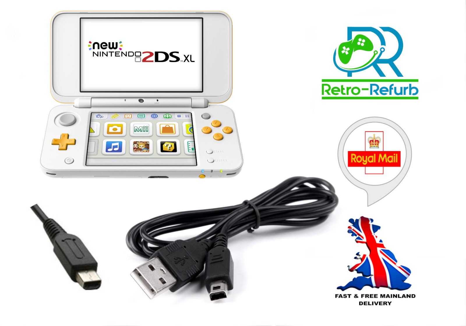 Nintendo 3DS XL Charger USB Cable - FAST FREE POST