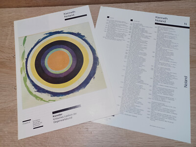 Kritisches Lexikon der Gegenwartskunst - Kenneth Noland / Ausgabe 26 / 1994