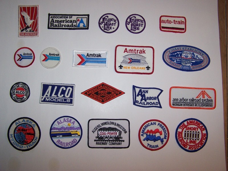 New Collection of 290 Fallen Flag, Vintage, Short Line, & Never Railroad Patches