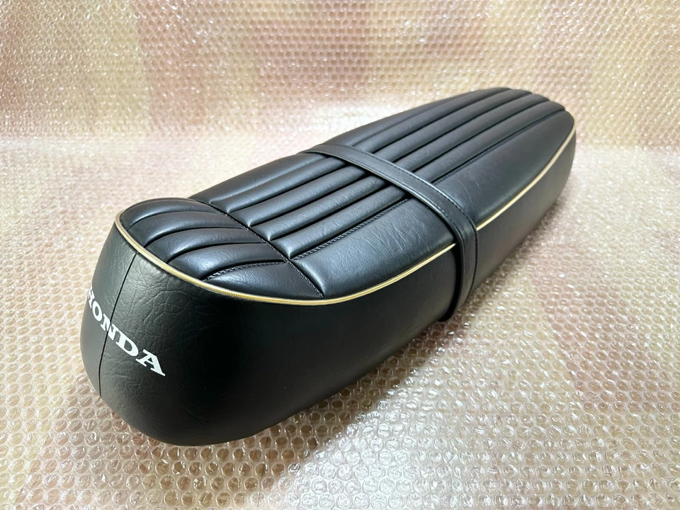 Sillín de metal Honda CL50 Seat Gold Pipping SS50Z CL 70 SS50 S50 CD50 SS50V. Foto 4 de 4