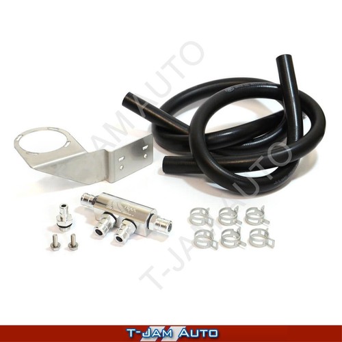 SAAS Oil Catch Can Polished + Fitting Kit suits Holden Colorado RGII 2016-On - Picture 5 of 8