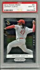 2012 Panini Prizm Johnny Cueto PSA 10